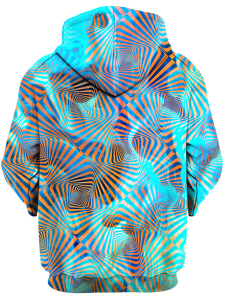 Art Designs Works - Aqua Plasma Unisex Zip-Up Hoodie