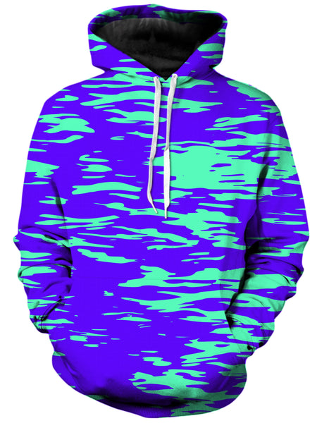 Big Tex Funkadelic - Purple Mint Rave Zebra Stripe Unisex Hoodie