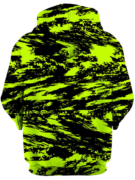 Big Tex Funkadelic - Black Lime Bolt Glitch Unisex Zip-Up Hoodie