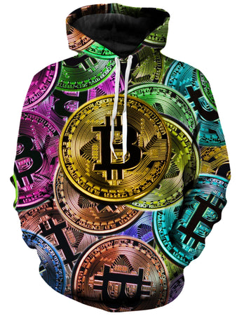 On Cue Apparel - Bitcoin Pattern Hoodie (Clearance)