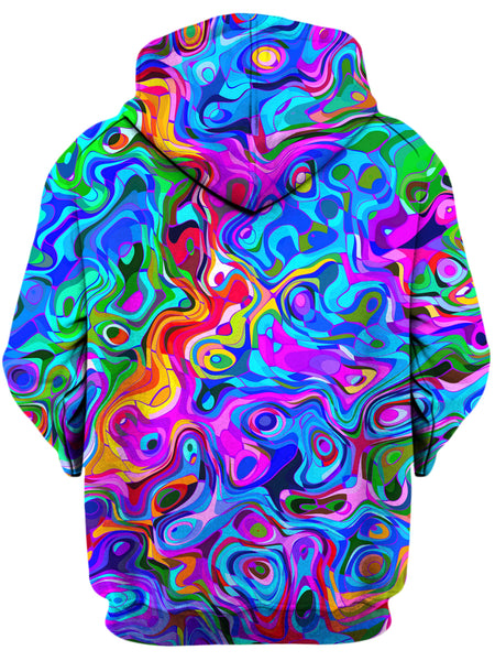 Art Designs Works - Rainbow Ripples Unisex Zip-Up Hoodie