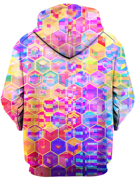 Art Designs Works - Spectral Cubes Unisex Zip-Up Hoodie