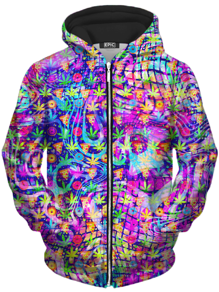 Art Designs Works - Dreamin Of Munchies Unisex Zip-Up Hoodie