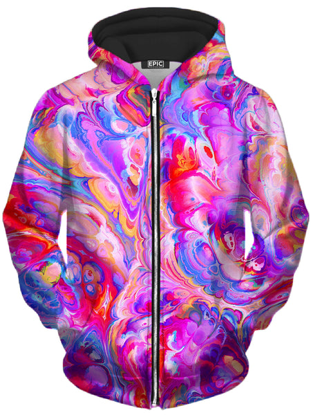 Art Designs Works - Plasma Flow Unisex Zip-Up Hoodie