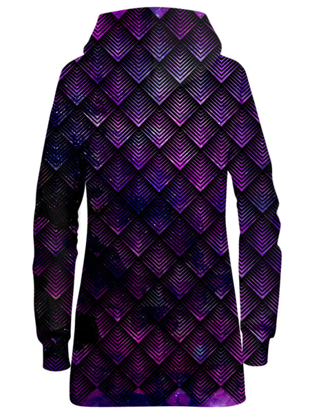 Noctum X Truth - Galactic Dragon Scale Purple Hoodie Dress
