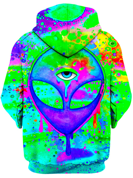 BrizBazaar - Alien Melt Purple Unisex Zip-Up Hoodie