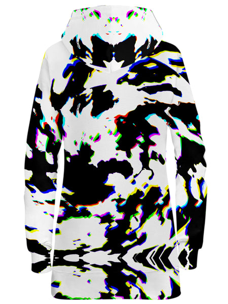 Big Tex Funkadelic - Cow Hide Print Rave Drip Hoodie Dress