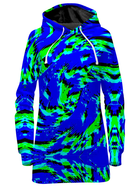 Big Tex Funkadelic - Sea Splatter Rave Graffiti Hoodie Dress