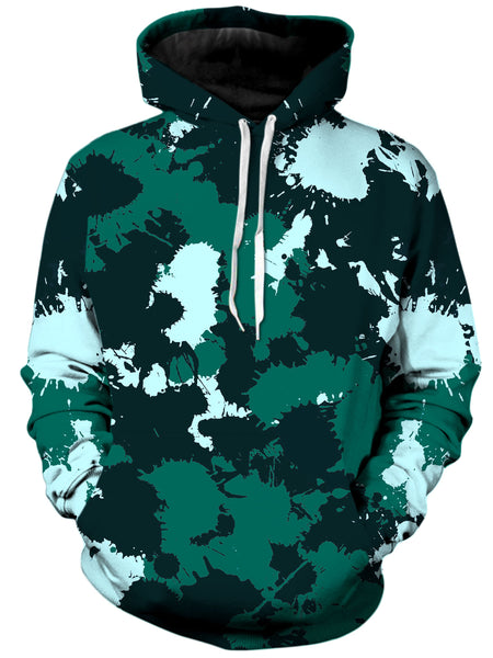 Big Tex Funkadelic - Emerald Teal Paint Splatter Unisex Hoodie