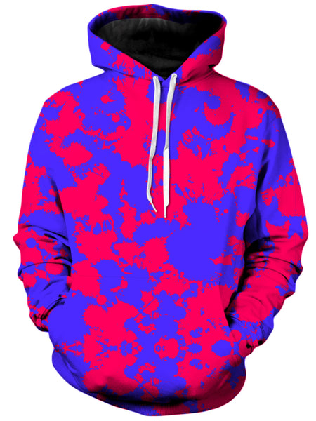 Big Tex Funkadelic - Pink and Violet Paint Splatter Unisex Hoodie