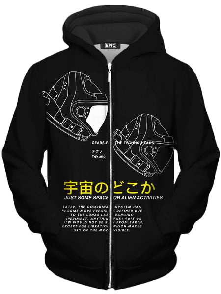 Blacknote - Space Man Unisex Zip-Up Hoodie