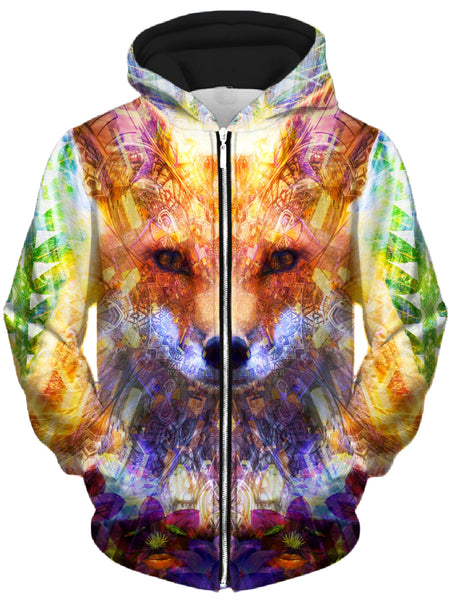 Lucid Eye Studios - Fox Unisex Zip-Up Hoodie