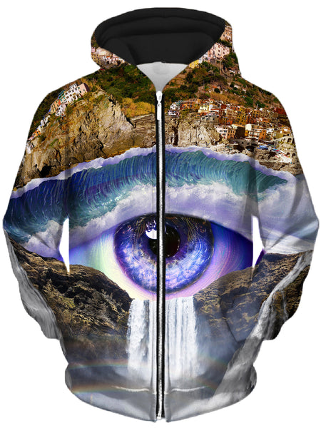 Lucid Eye Studios - Iris Falls Unisex Zip-Up Hoodie