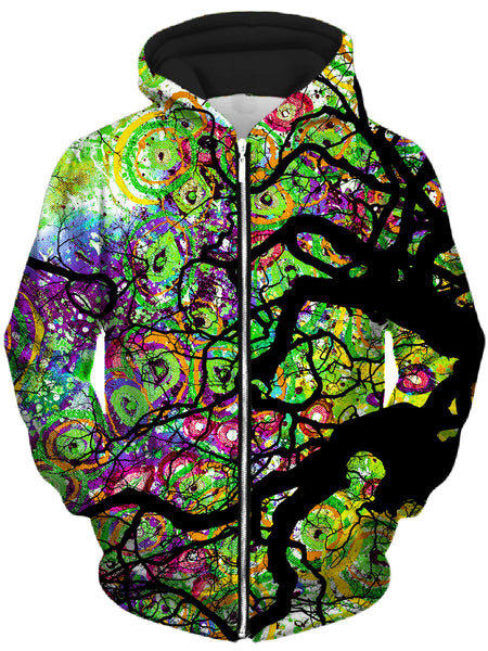 Lucid Eye Studios - Radial Roots Unisex Zip-Up Hoodie