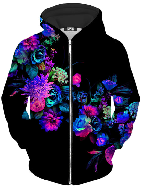 Noctum X Truth - Darkest Bloom Unisex Zip-Up Hoodie