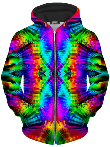 Psychedelic Pourhouse - Reality Breakdown Unisex Zip-Up Hoodie