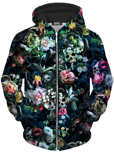 Riza Peker - Dark Splendor Unisex Zip-Up Hoodie