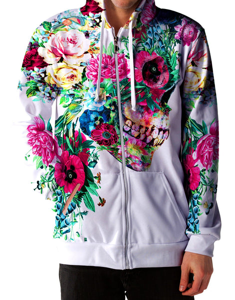 Riza Peker - Floral Dorian Unisex Zip-Up Hoodie