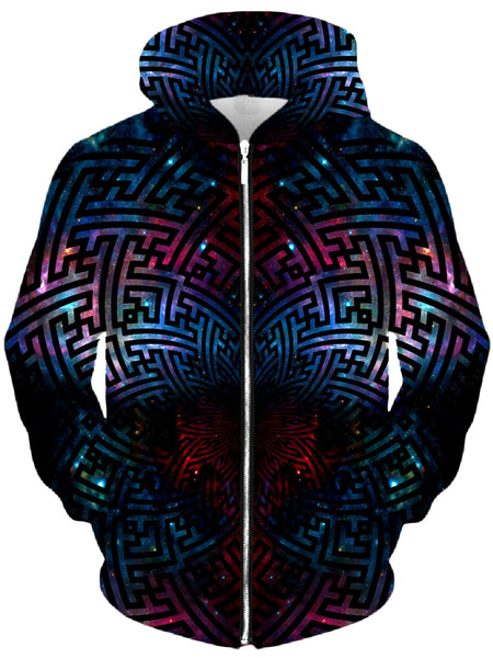 Set 4 Lyfe - Sacred Sayagata Galaxy Unisex Zip-Up Hoodie