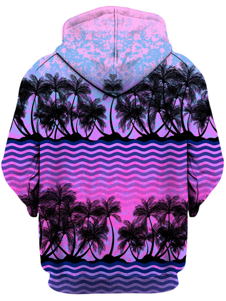 Sartoris Art - Paradise Palm Trees Unisex Zip-Up Hoodie