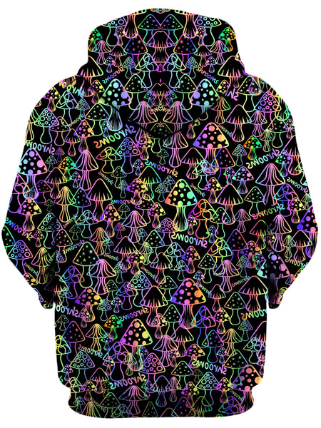 Sartoris Art - Psychedelic Shrooms Unisex Zip-Up Hoodie