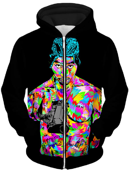 Technodrome - Tupacalypse Drome Unisex Zip-Up Hoodie