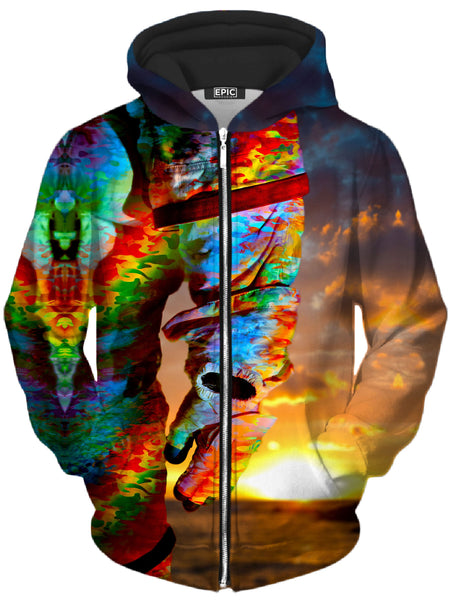 Think Lumi - Astronaut Arm Unisex Zip-Up Hoodie