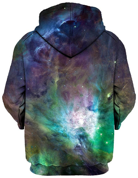 Gratefully Dyed Damen - Galactic Green Galaxy Unisex Hoodie