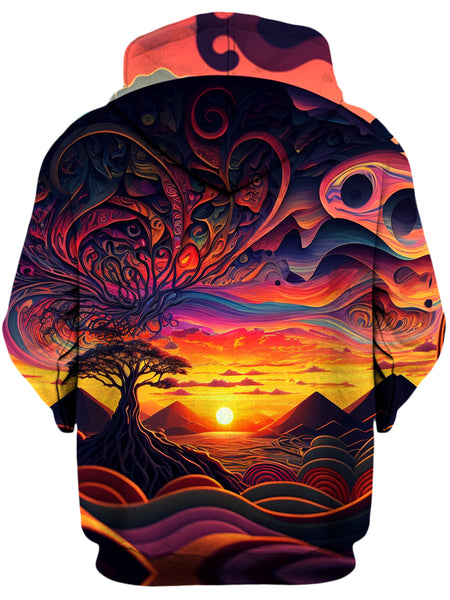 iEDM - Acid Sunset Unisex Zip-Up Hoodie