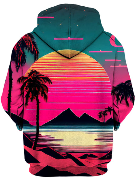 iEDM - Beach Sunset Unisex Zip-Up Hoodie