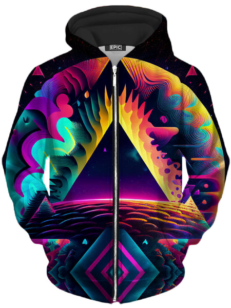 iEDM - Deep Horizons Unisex Zip-Up Hoodie
