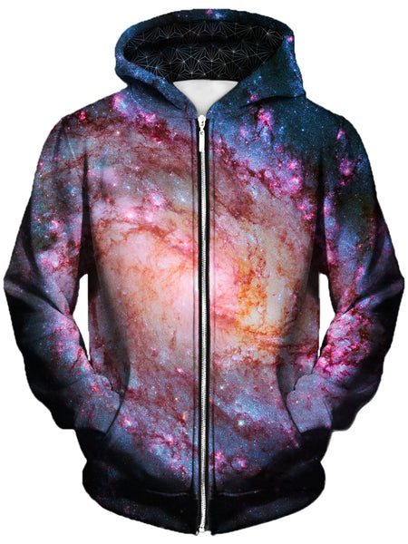 Gratefully Dyed Damen - Twisted Skies Unisex Zip-Up Hoodie