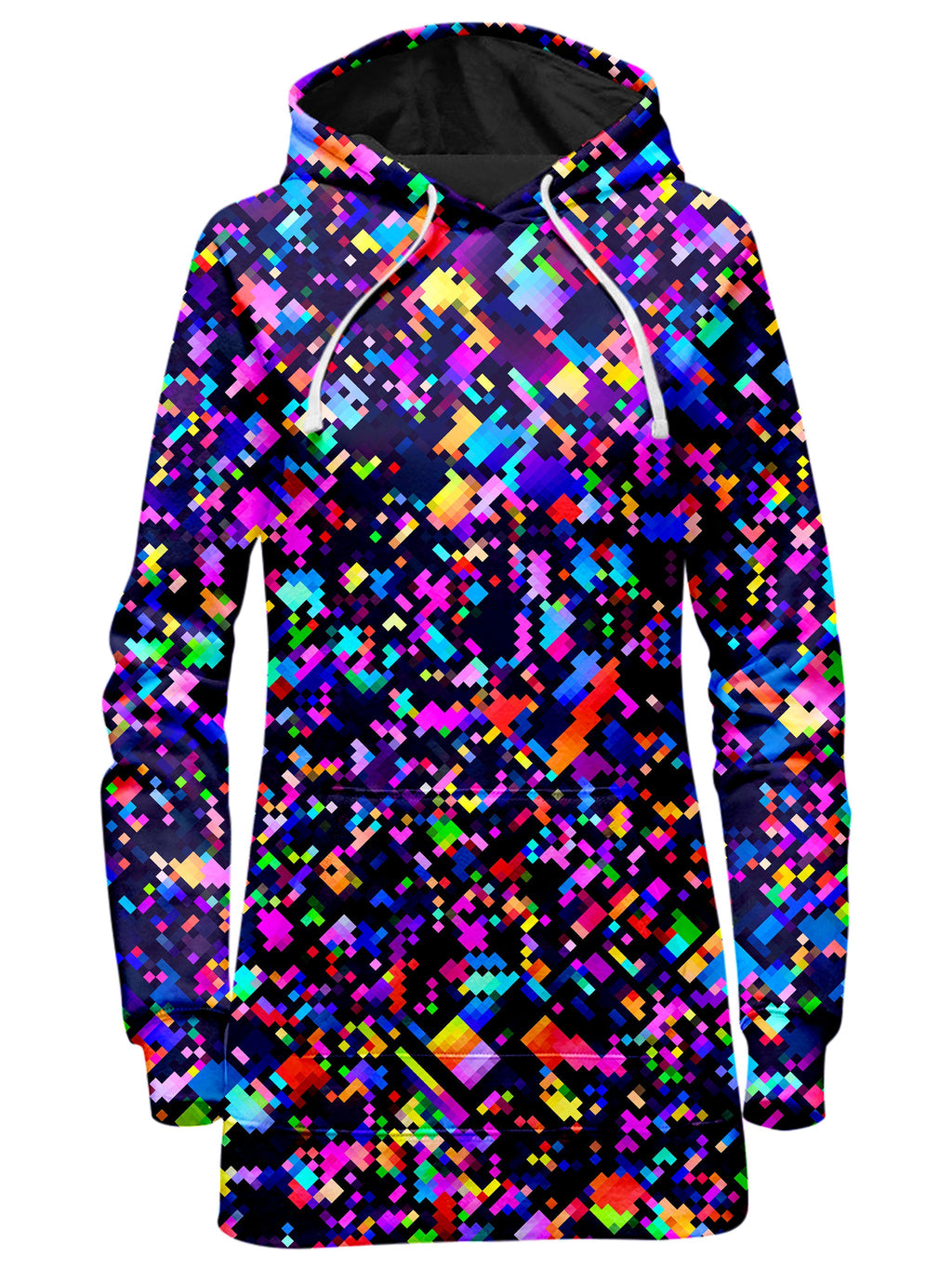 8-Bit Confetti Hoodie Dress Art Designs Works Epic Hoodie