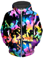 Good Vibes Unisex Zip-Up Hoodie Art Designs Works Epic Hoodie
