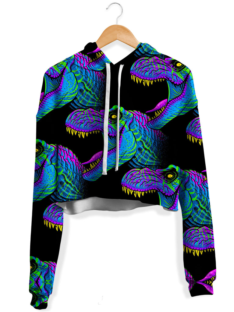 Alberto Chamosa - Jurassic Fleece Crop Hoodie