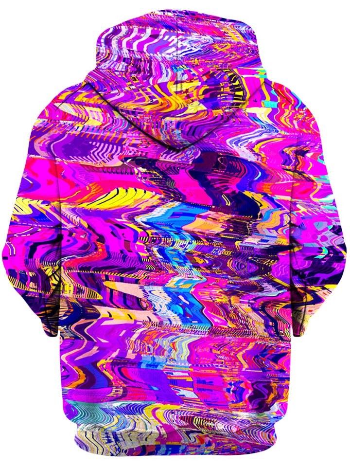 Purple Acid Glitch Waves Unisex Hoodie Art Designs Works Epic Hoodie