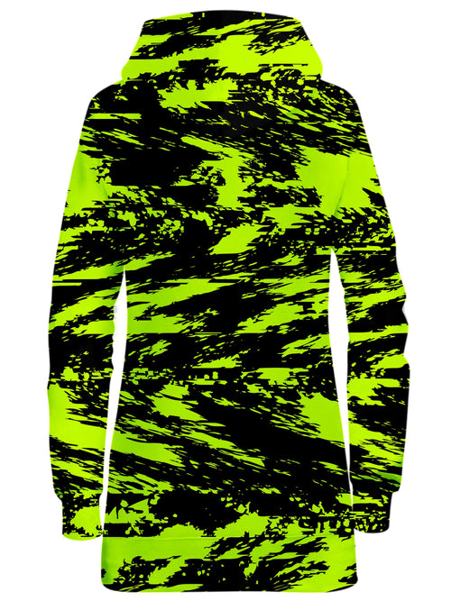 Black Lime Bolt Glitch Hoodie Dress Big Tex Funkadelic Epic Hoodie