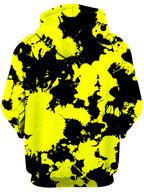 Yellow and Black Paint Splatter Unisex Hoodie Big Tex Funkadelic Epic Hoodie