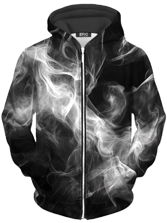 Breathe the Void Unisex Zip-Up Hoodie