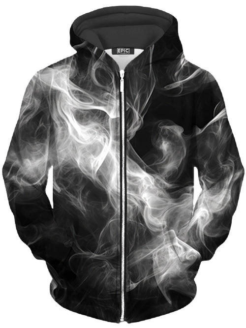 Breathe the Void Unisex Zip-Up Hoodie iEDM Epic Hoodie