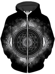 Celestial Gateway Unisex Zip-Up Hoodie