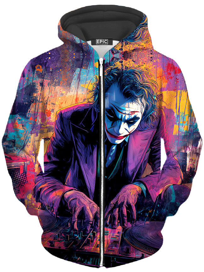 iEDM - Deranged Frequencies Unisex Zip-Up Hoodie