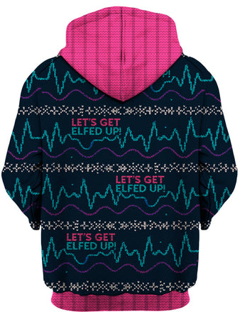 iEDM - Elfed Up Decks Unisex Hoodie (Pink)