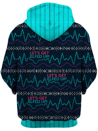 iEDM - Elfed Up Decks Unisex Hoodie (Blue)