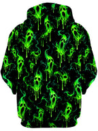 Ghost Drip Unisex Zip-Up Hoodie