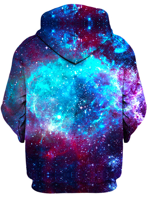 Blue Galaxy Unisex Zip-Up Hoodie On Cue Apparel Epic Hoodie