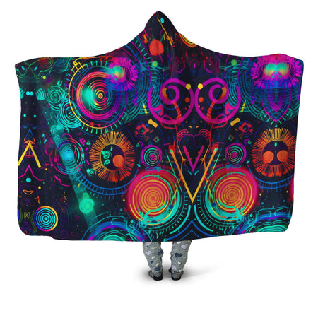 Psychedelic Pourhouse - Retro Trip Hooded Blanket