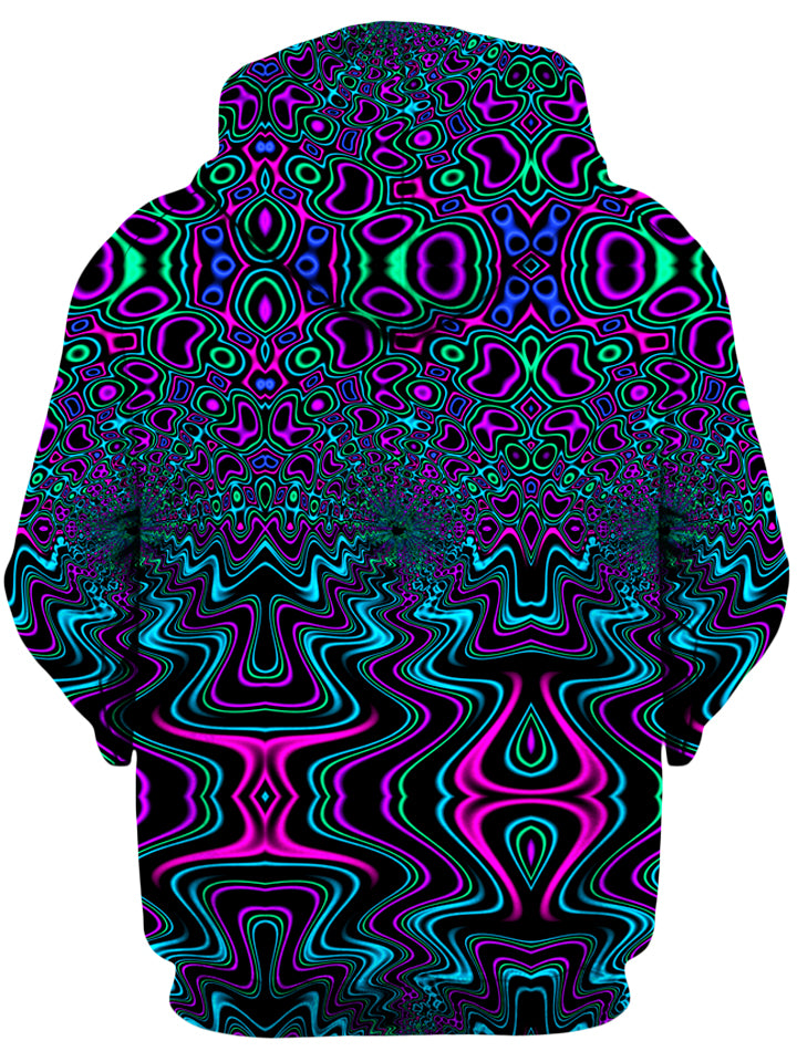 Fractal River Unisex Zip-Up Hoodie