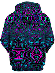 Fractal River Unisex Zip-Up Hoodie