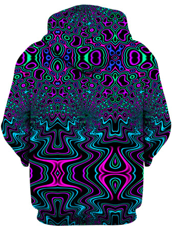 Psychedelic Pourhouse - Fractal River Unisex Zip-Up Hoodie